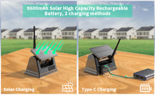 Load image into Gallery viewer, Nuoenx 7-inch Magnetic Solar Wireless Backup Camera System, Rechargeable Battery Reverse Camera with Loop Recording Monitor for RVs, Trucks, Trailers (CX702)