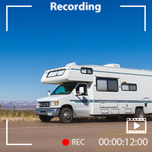 Load image into Gallery viewer, Nuoenx 7-inch Magnetic Solar Wireless Backup Camera System, Rechargeable Battery Reverse Camera with Loop Recording Monitor for RVs, Trucks, Trailers (CX702)