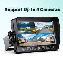 Load image into Gallery viewer, Nuoenx Wireless Backup Camera, 9 Inch HD 1080P Loop Recording Monitor with 2 Rear View Camera System for Cars, Trucks, RV, Trailers, IP69K Waterproof 152° View Camera, Stable Wireless Signal (W902)