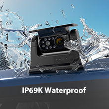 Load image into Gallery viewer, Nuoenx 7-inch Magnetic Solar Wireless Backup Camera System, Rechargeable Battery Reverse Camera with Loop Recording Monitor for RVs, Trucks, Trailers (CX702)