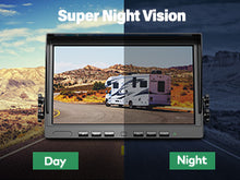 Load image into Gallery viewer, Nuoenx 10" Wireless Backup Camera System, HD 1080P Digital Rear View Side View Cameras 10 Inch Quad Split Loop Recording Monitor for RV, Trailer, Truck, IP69K Waterproof IR Night Vision Cameras (W104)