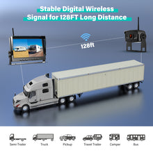 Load image into Gallery viewer, Nuoenx 10" Wireless Backup Camera System, HD 1080P Digital Back Up Camera Systems with 10 Inch Quad Split DVR Monitor for Truck, RV, Trailer (W102)