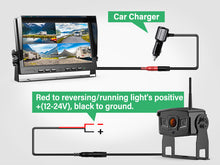 Load image into Gallery viewer, Nuoenx 10" Wireless Backup Camera System, HD 1080P Digital Rear View Side View Cameras 10 Inch Quad Split Loop Recording Monitor for RV, Trailer, Truck, IP69K Waterproof IR Night Vision Cameras (W104)