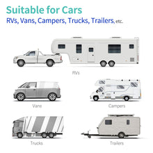 Load image into Gallery viewer, Nuoenx 7-inch Magnetic Solar Wireless Backup Camera System, Rechargeable Battery Reverse Camera with Loop Recording Monitor for RVs, Trucks, Trailers (CX702)